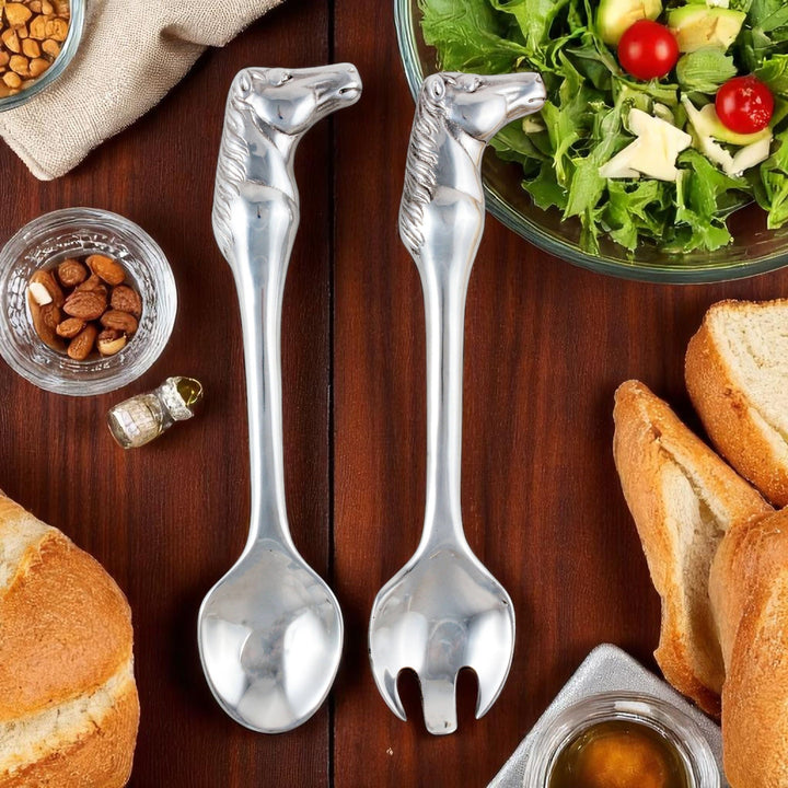 Equestrian Horse Serving Set – Handcrafted Elegance for the Equestrian Home or Trainer Gift