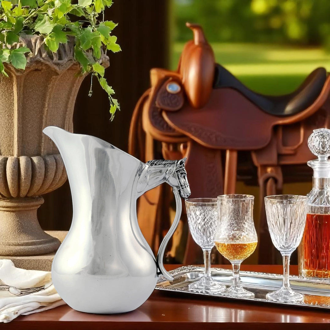 Equestrian Horse Head Pitcher – Elegant Equestrian Gift & Entertaining Essential