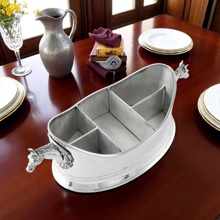 Horse Head Silverware Caddy