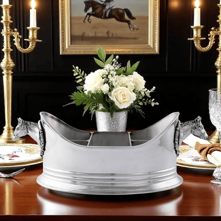 Horse Head Silverware Caddy