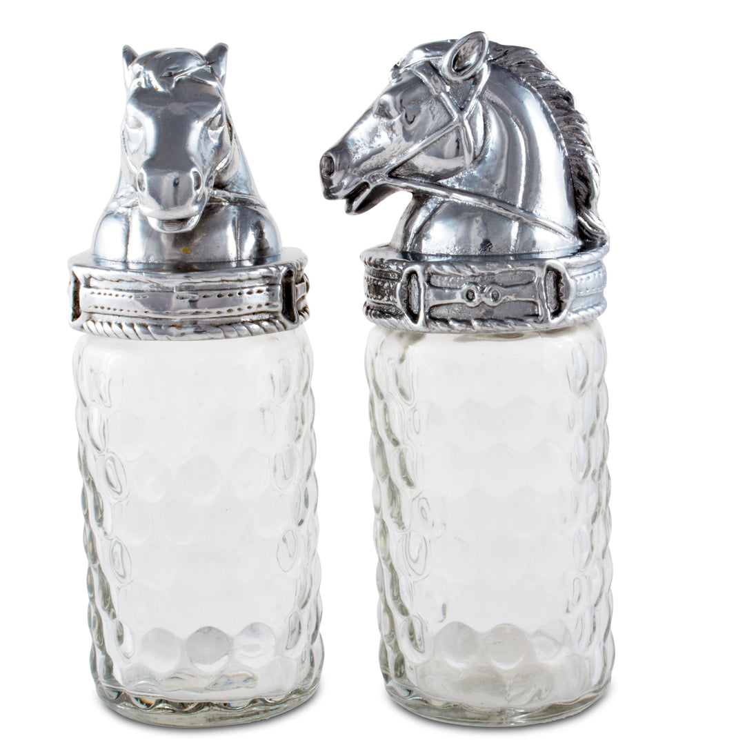 Equestrian Horse Salt & Pepper Shaker Set – Refined Dining Elegance for Horse Lovers