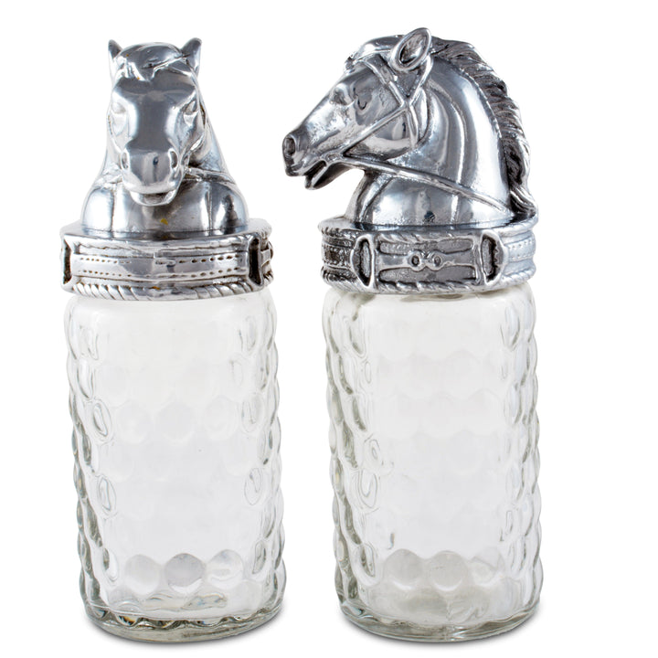 Equestrian Horse Salt & Pepper Shaker Set – Refined Dining Elegance for Horse Lovers