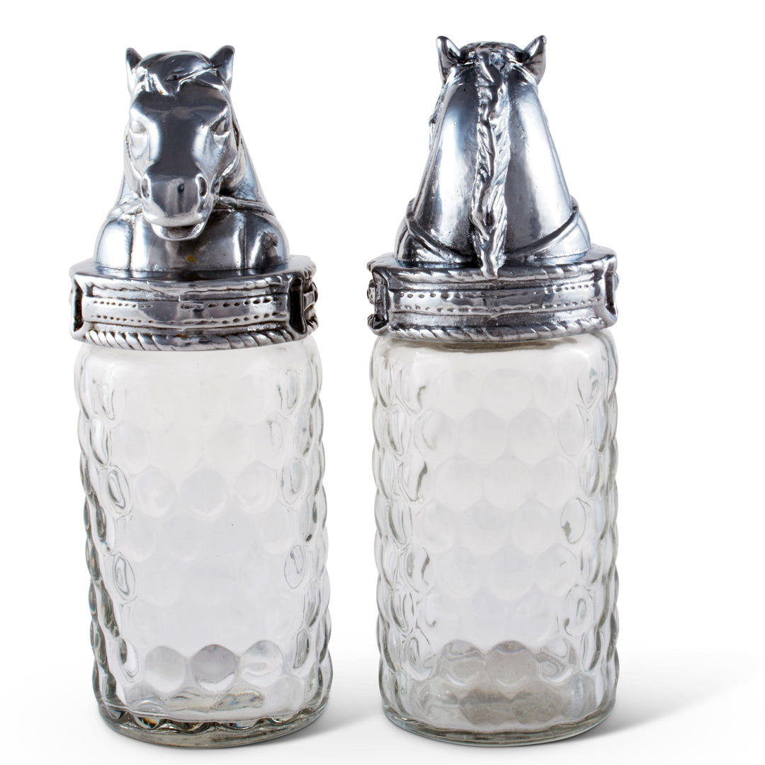 Equestrian Horse Salt & Pepper Shaker Set – Refined Dining Elegance for Horse Lovers