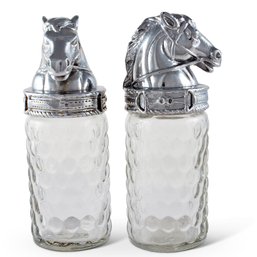 Equestrian Horse Salt & Pepper Shaker Set – Refined Dining Elegance for Horse Lovers