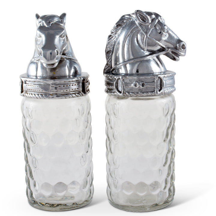 Equestrian Horse Salt & Pepper Shaker Set – Refined Dining Elegance for Horse Lovers
