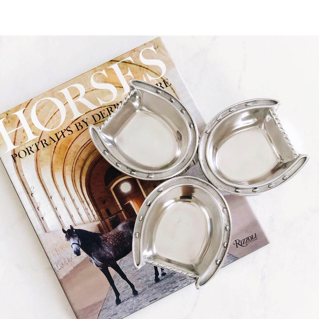 Equestrian Horseshoe 3-Bowl Serving Dish – Elegant Entertaining for the Horse Lover’s Home