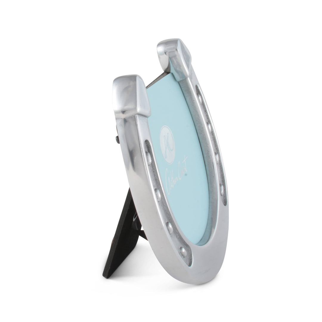 Equestrian Horseshoe Photo Frame – Elegant Keepsake Gift for Horse Lovers