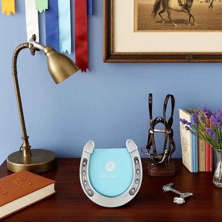 Equestrian Horseshoe Photo Frame – Elegant Keepsake Gift for Horse Lovers