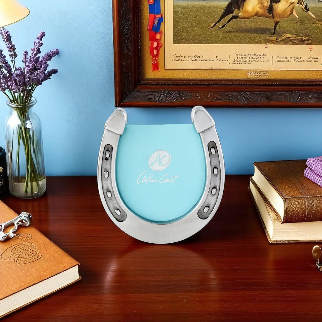 Equestrian Horseshoe Photo Frame – Elegant Keepsake Gift for Horse Lovers