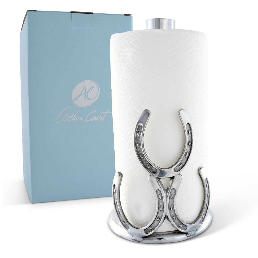 Equestrian Horseshoe Towel Holder – Elegant Home Accent for Horse Lovers