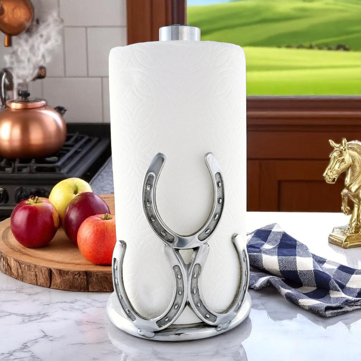 Equestrian Horseshoe Towel Holder – Elegant Home Accent for Horse Lovers