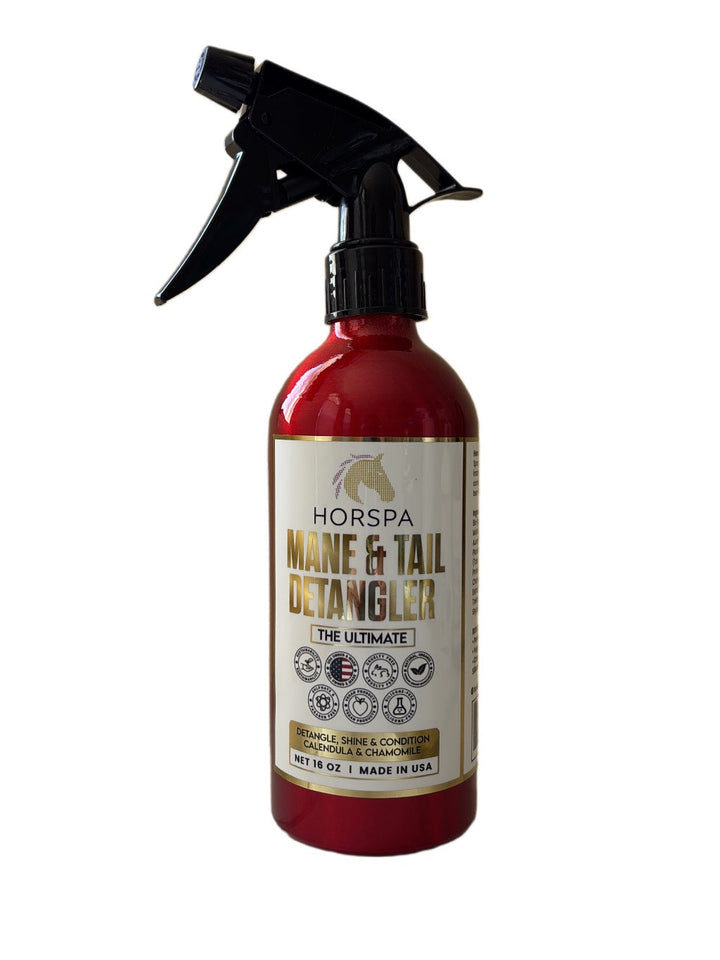 Horse Mane & Tail Detangling Spray Calendula & Chamomile 16oz Aluminum Bottle