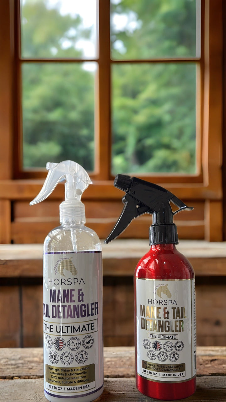 Horse Mane & Tail Detangling Spray Calendula & Chamomile 16oz Aluminum Bottle