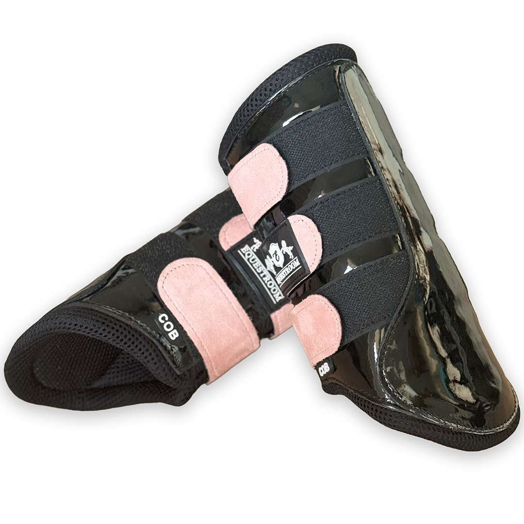 Powder Pink Suede Saddle Pad Set