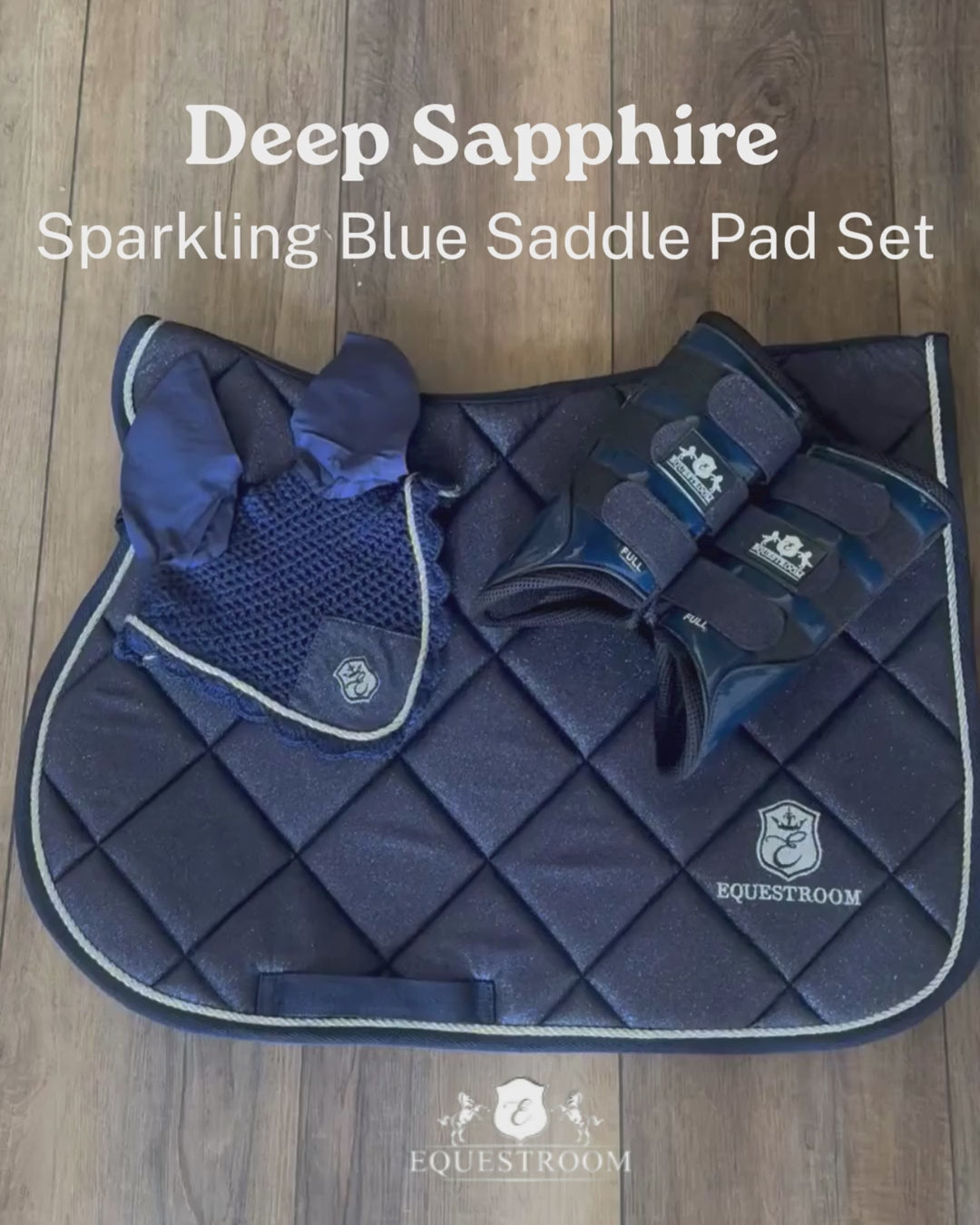 Deep Sapphire Saddle Pad Set