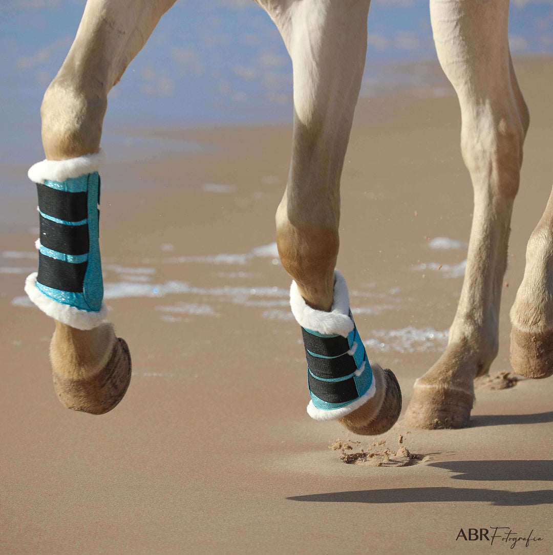 Baby Blue Brushing Boots