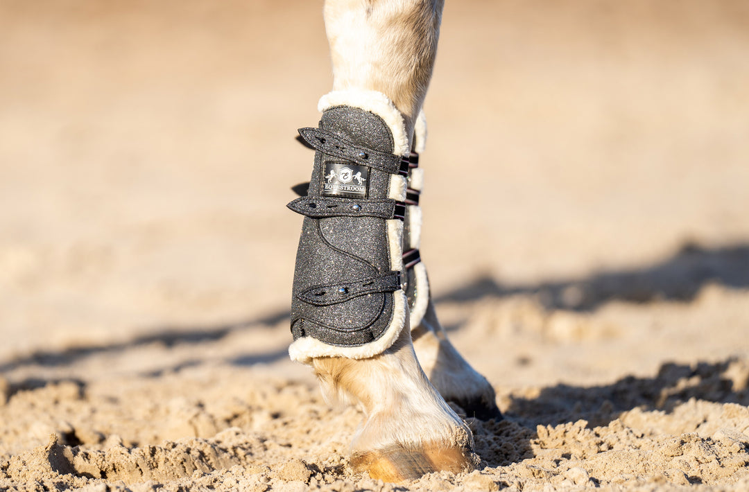 Stardust Grey Open Front Boots