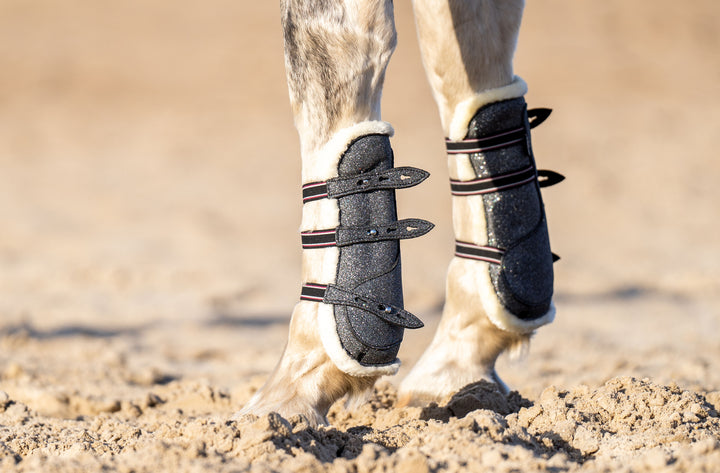 Stardust Grey Open Front Boots