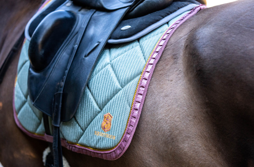 Teaparty Green Saddle Pad (Limited Edition)