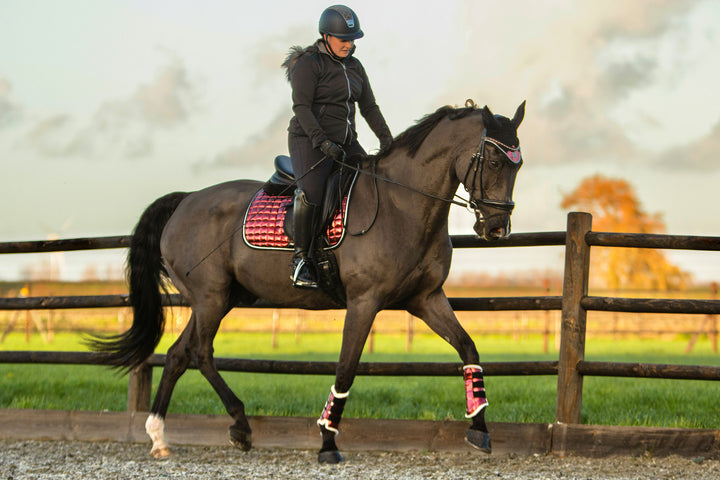 Electric Red Brushing Boots