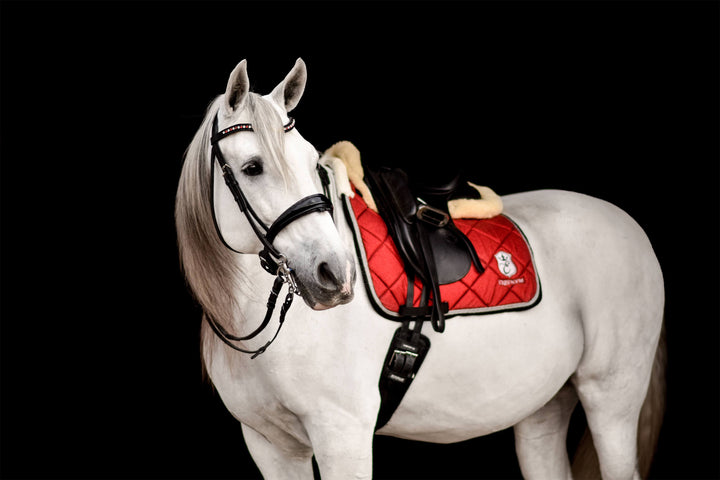 Scarlet Red Saddle Pad