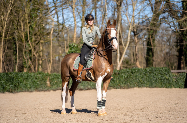 Teaparty Green Saddle Pad (Limited Edition)