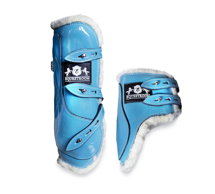 Alice Blue Open Front Boots