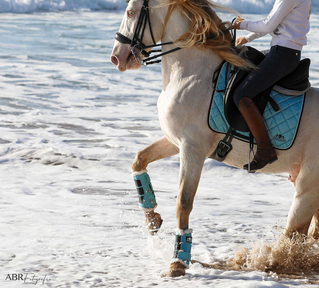 Baby Blue Brushing Boots