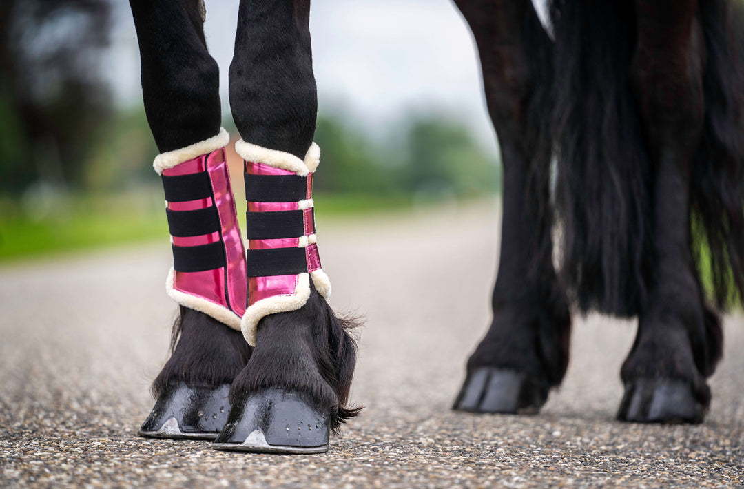 Neon Pink Brushing Boots