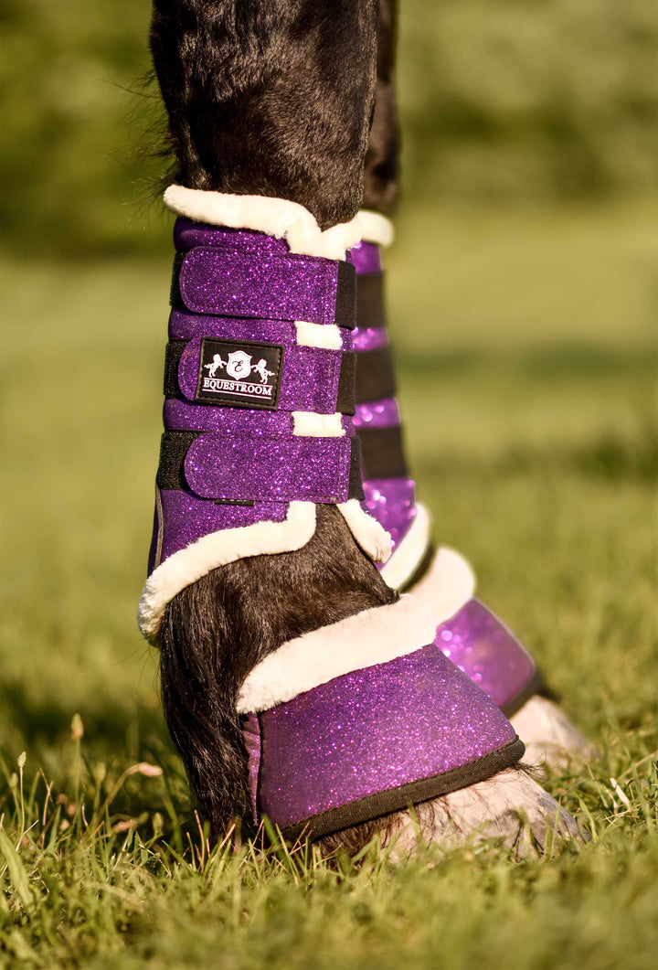Purple Amethyst Brushing Boots