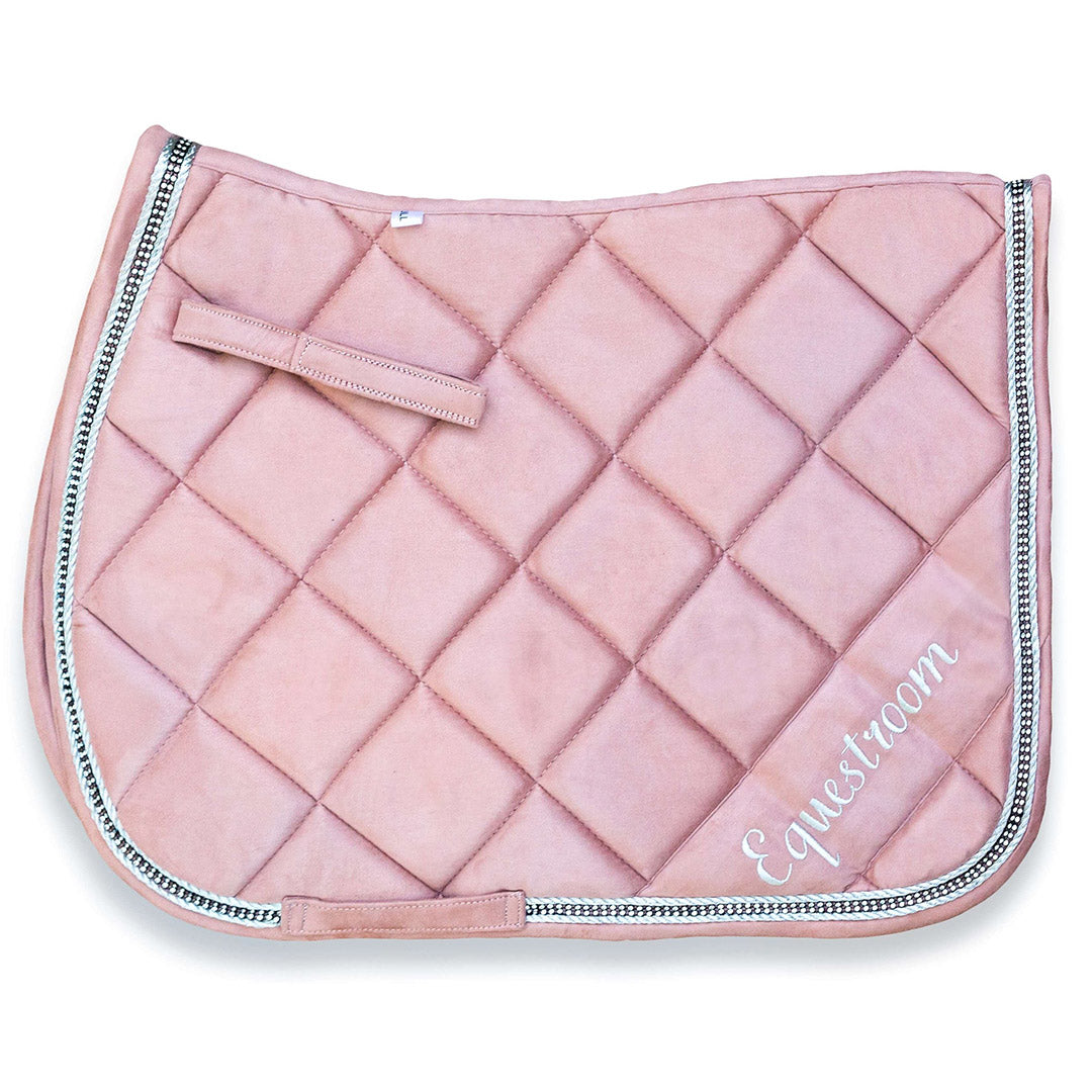 Powder Pink Suede Saddle Pad