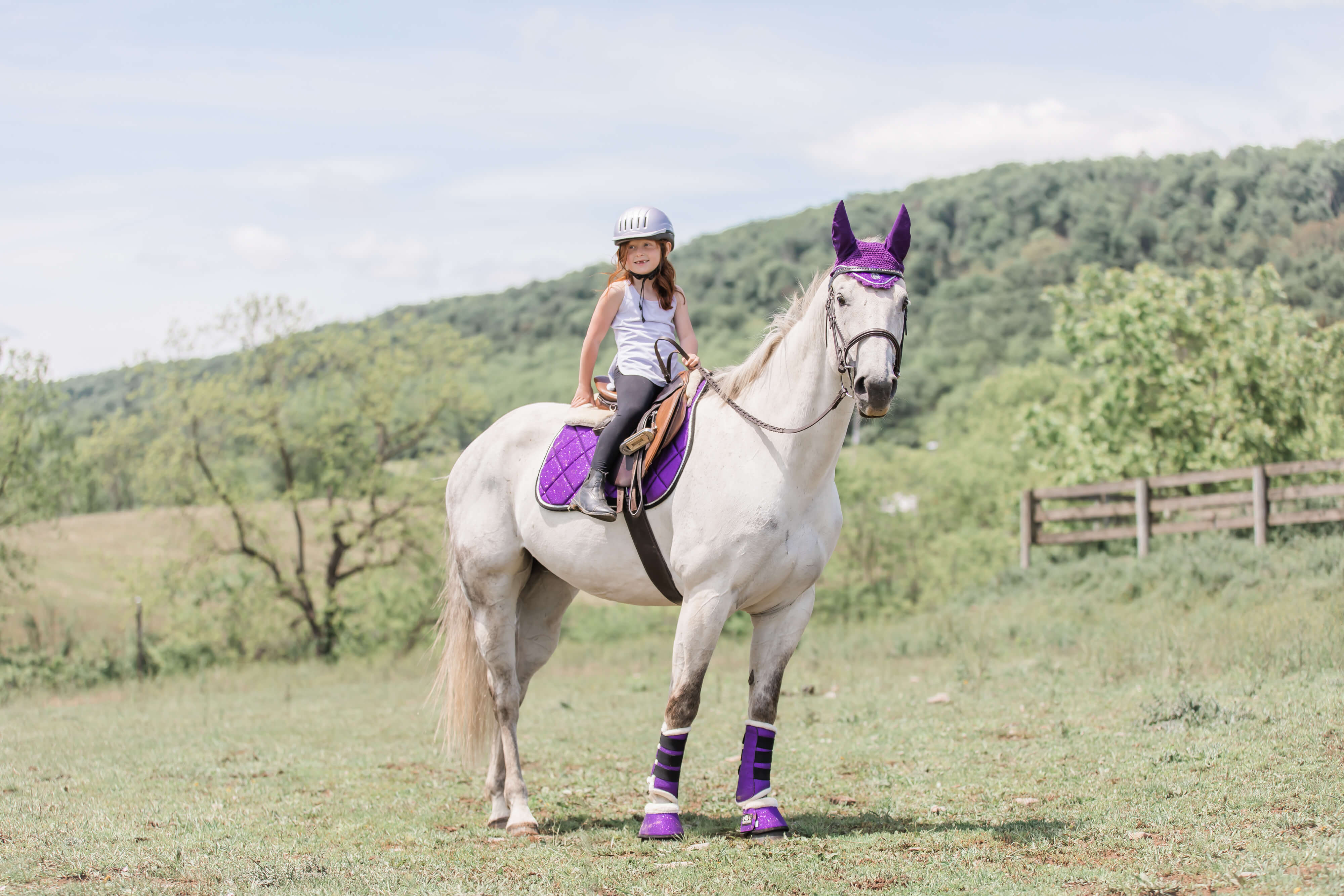 Purple Amethyst Saddle Pad Set