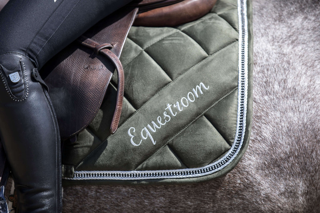 Sage Green Suede Saddle Pad