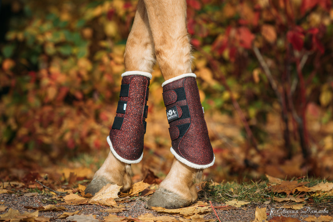 Burgundy Brushing Boots