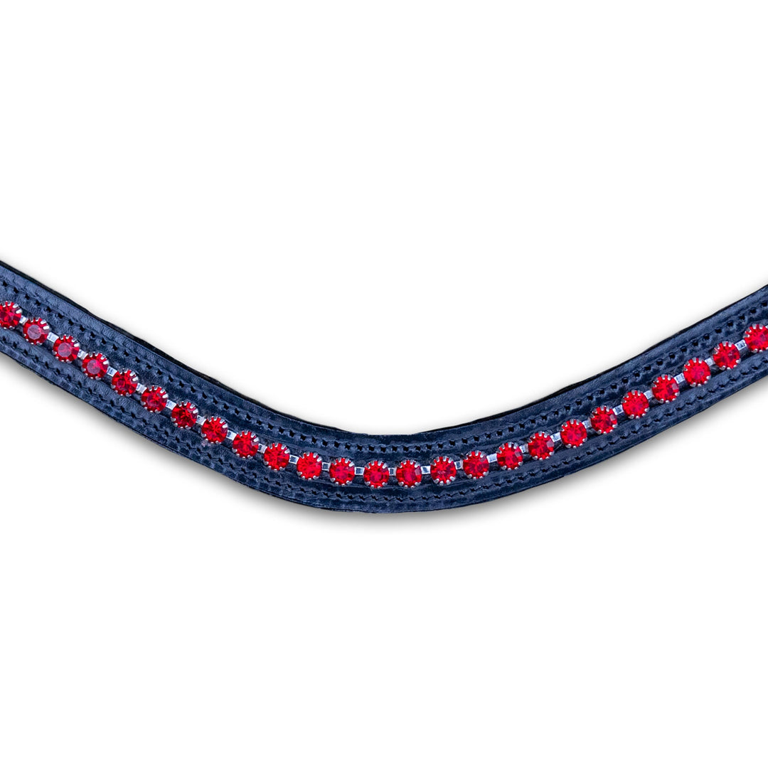 Ruby Red Crystal Browband