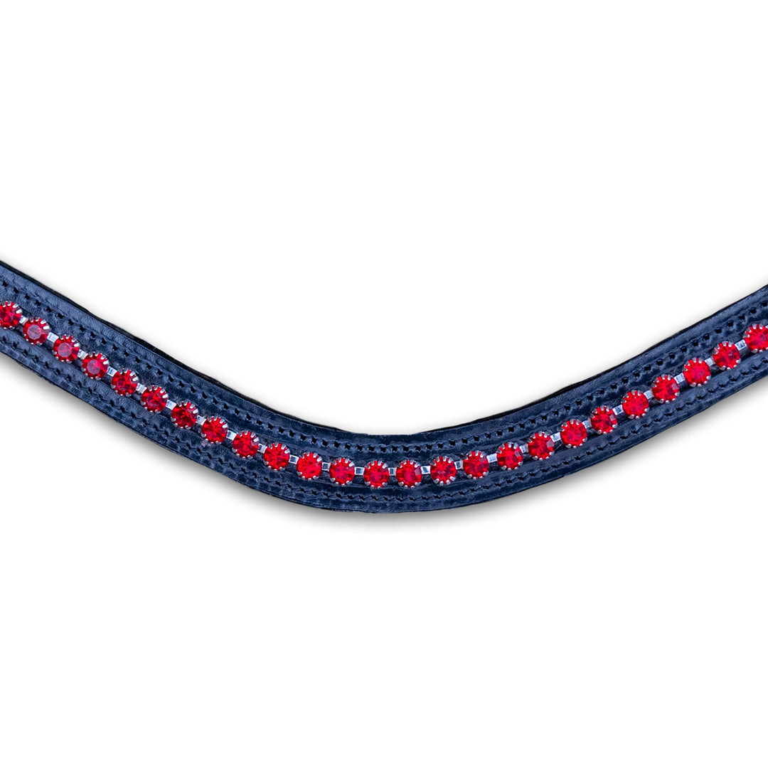 Ruby Red Crystal Browband