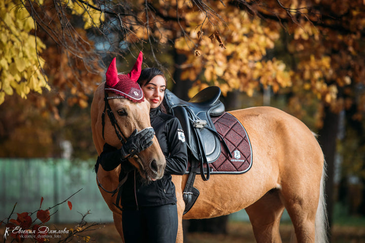 Burgundy Saddle Pad