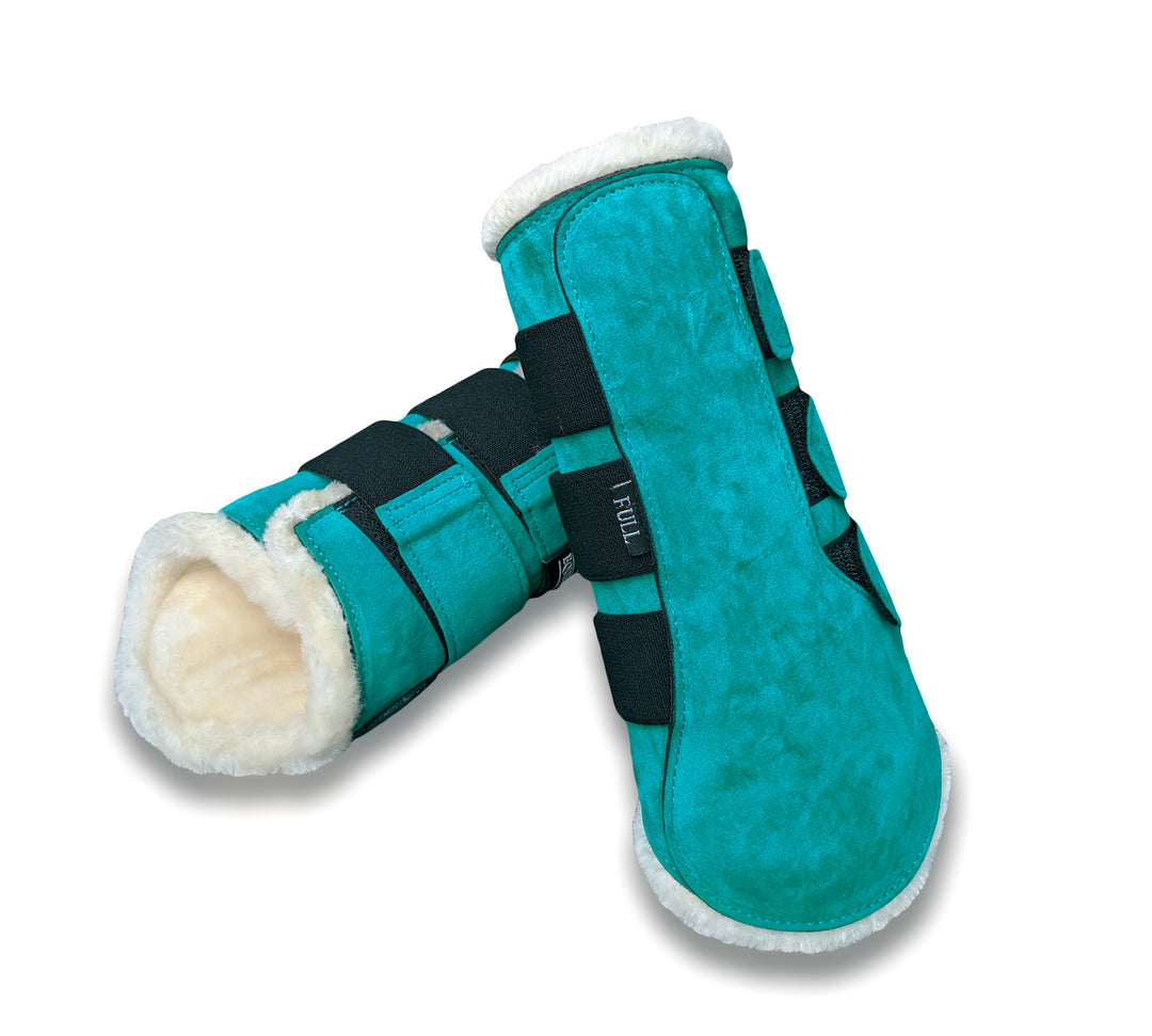 Teal brushing boots Clearance