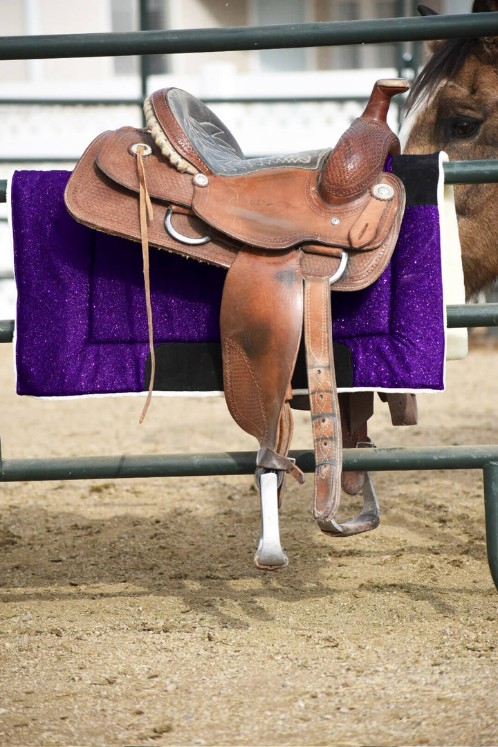 Purple Amethyst Western Saddle Pad