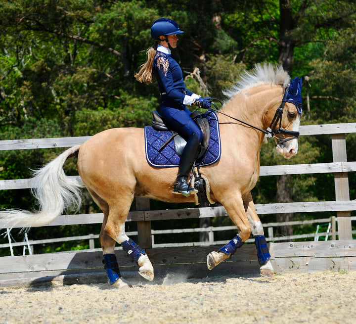 Deep Sapphire Saddle Pad Set