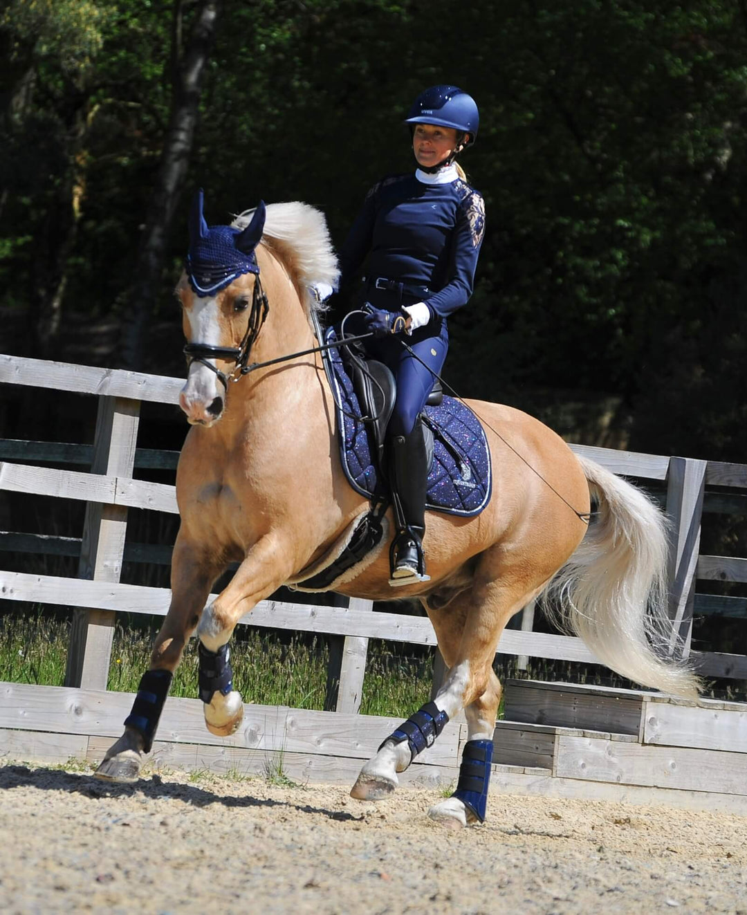 Deep Sapphire Saddle Pad Set