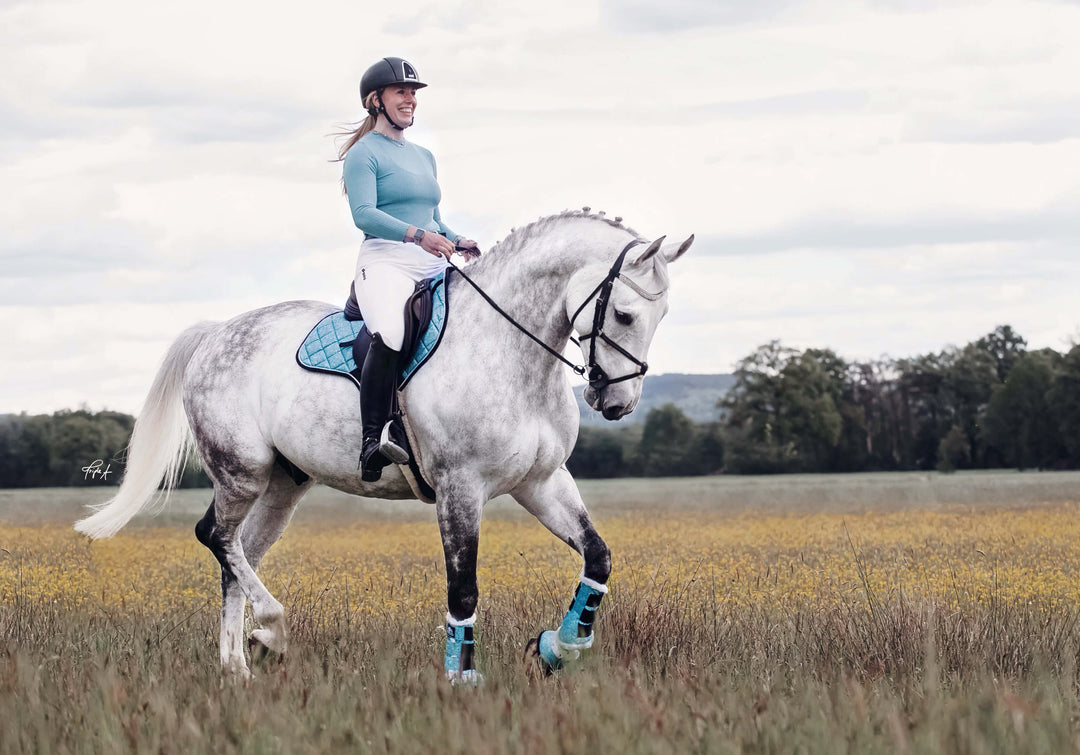 Baby Blue Saddle Pad Set
