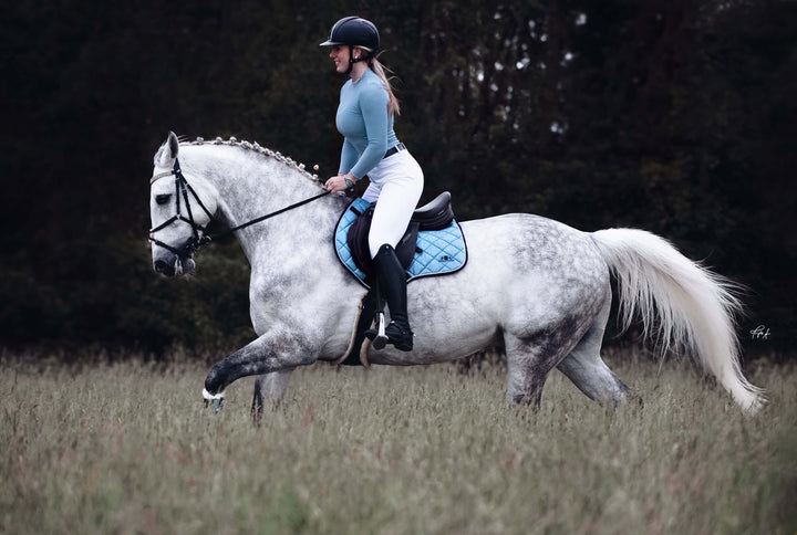 Baby Blue Saddle Pad Set