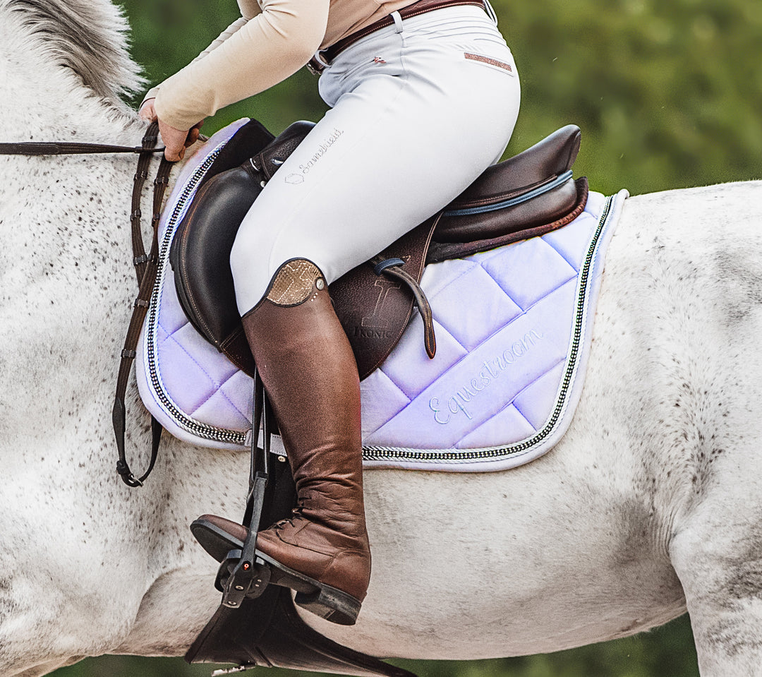 Frosted Lilac Saddle Pad Set