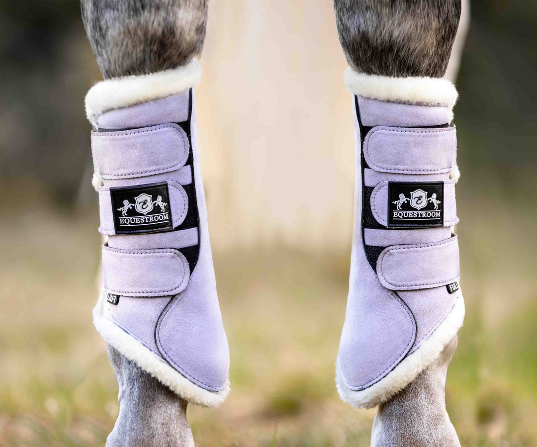 Frosted Lilac Brushing Boots