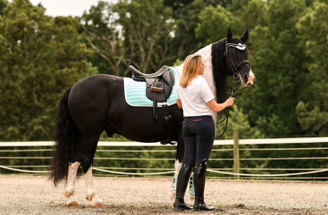 Mint Green Saddle Pad Set