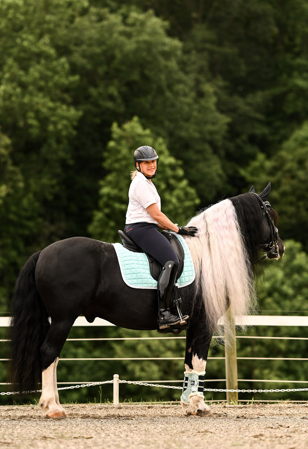 Mint Green Saddle Pad Set