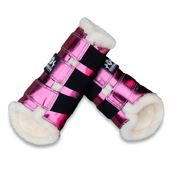 Neon Pink Brushing Boots