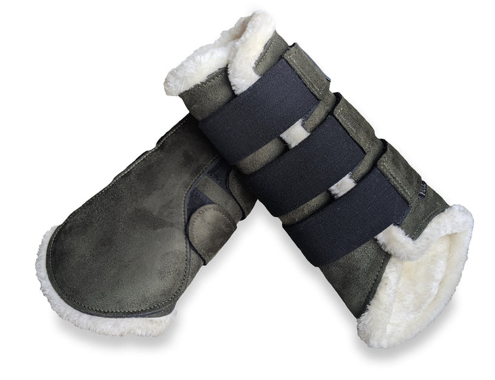Sage Green Suede Brushing Boots