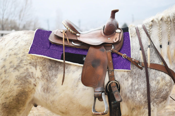 Purple Amethyst Western Saddle Pad